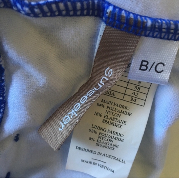 Sunseeker Swimsuit Bathing Suit Underwire Bustier Cup B/C US 6 Microfibre NWT - Picture 6 of 6